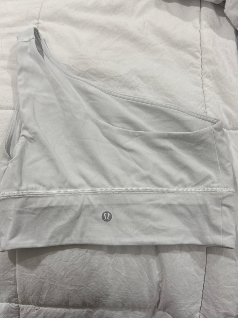 lululemon athletica One-Shoulder Sports Bra in White
